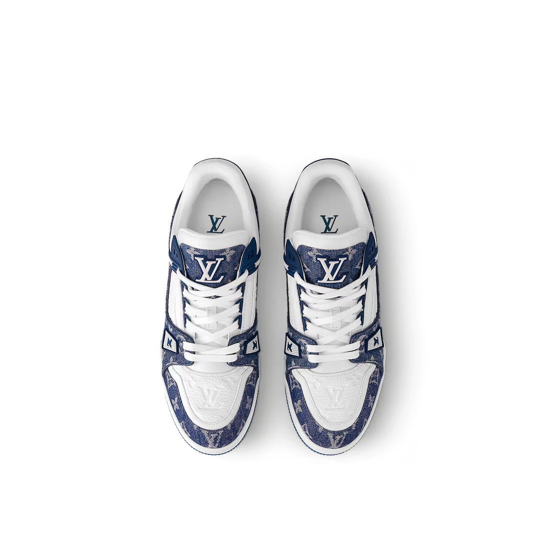 Louis Vitton LV Trainer White Blue