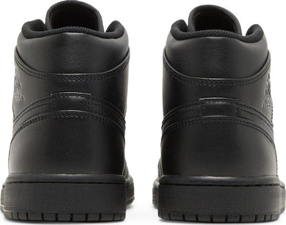 Nike Air Jordan 1 Mid 'Triple Black' 2022