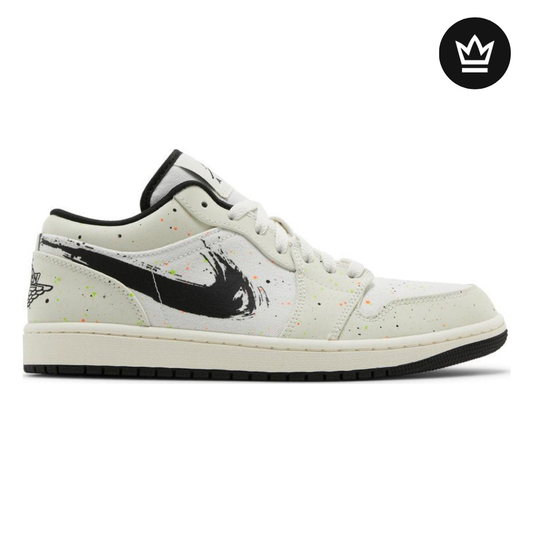 Nike Air Jordan 1 Low 'Brushstroke Swoosh - Paint Splatter'