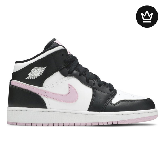 Nike Air Jordan 1 Mid GS 'White Light Arctic Pink'