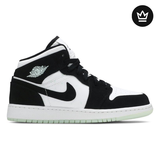 Nike Air Jordan 1 Mid SE GS 'Glow in the Dark Panda'