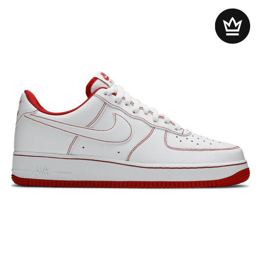 Nike Air Force 1 '07 'Contrast Stitch - White University Red'