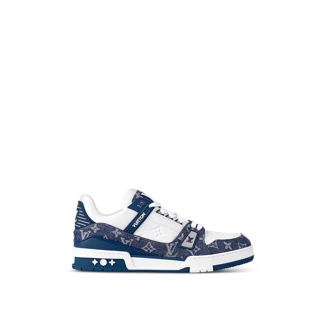 Louis Vitton LV Trainer White Blue