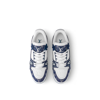 Louis Vitton LV Trainer White Blue
